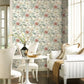 Midsummer Floral Coral Wallpaper