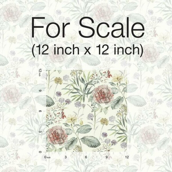 Midsummer Floral Coral Wallpaper