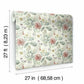Midsummer Floral Coral Wallpaper