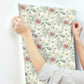 Midsummer Floral Coral Wallpaper