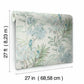 Handpainted Songbird Turquiose Wallpaper