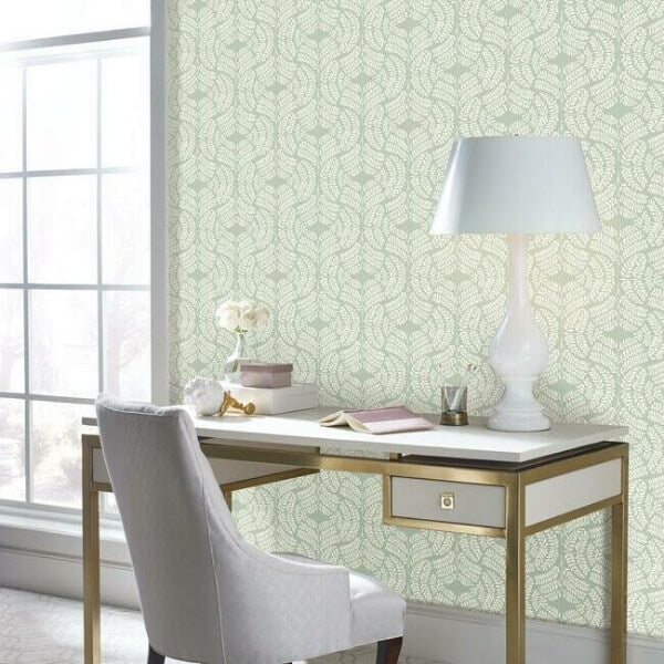 Fern Tile Green Wallpaper