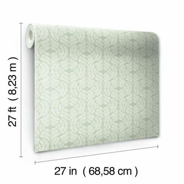 Fern Tile Green Wallpaper