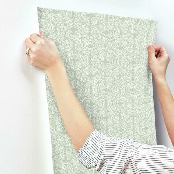 Fern Tile Green Wallpaper