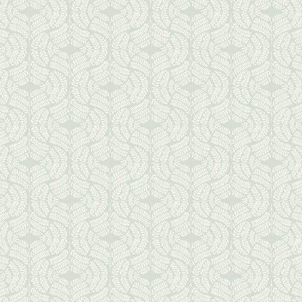 Fern Tile Light Grey Wallpaper