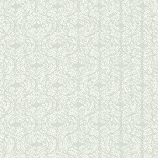 Fern Tile Light Grey Wallpaper