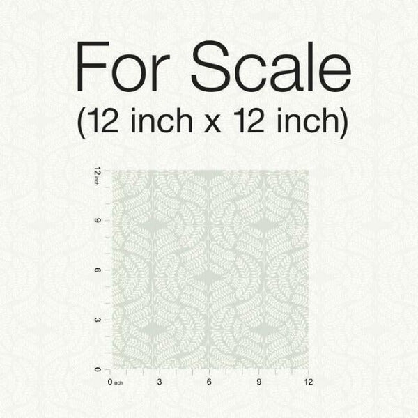Fern Tile Light Grey Wallpaper