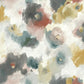 Impressionist Floral Copper & Blue Wallpaper