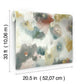 Impressionist Floral Copper & Blue Wallpaper