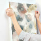 Impressionist Floral Copper & Blue Wallpaper