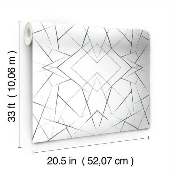 Geo Diamond Black Wallpaper