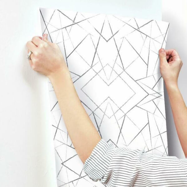 Geo Diamond Black Wallpaper