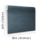 Plain Grass Sisal Grasscloth Blue Wallpaper