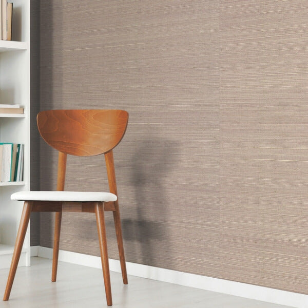 Plain Sisal Grasscloth White Wallpaper