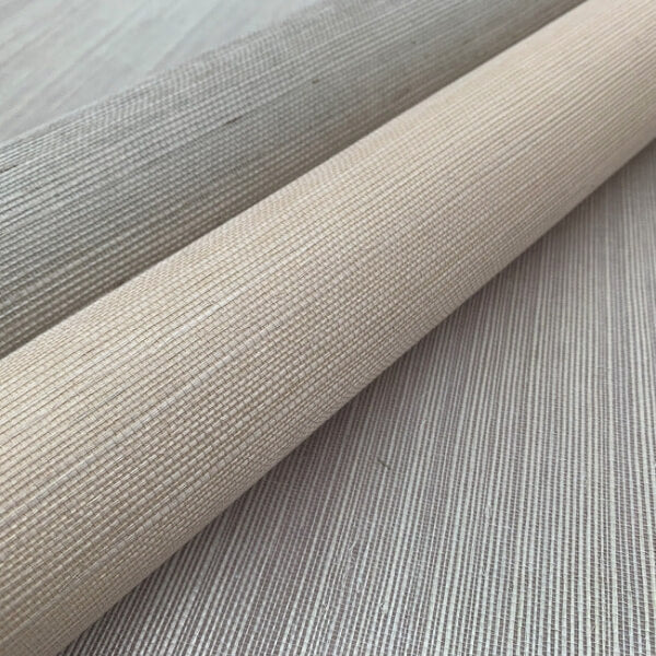 Plain Sisal Grasscloth White Wallpaper