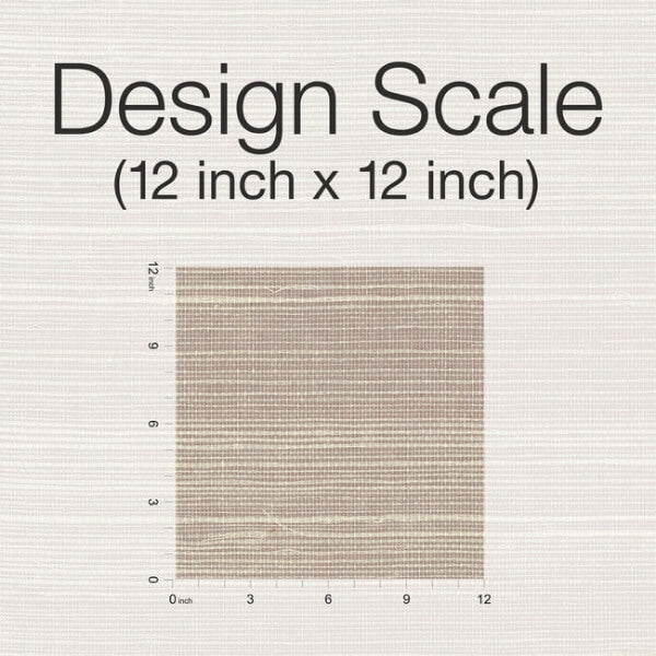 Plain Sisal Grasscloth White Wallpaper