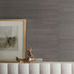 Sisal Grasscloth Silver Metallic Wallpaper