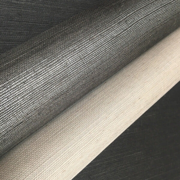 Sisal Grasscloth Silver Metallic Wallpaper