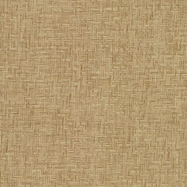 Interlocking Weave Sisal Grasscloth Brown Wallpaper
