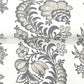 Beaumont Charcoal Floral Stripe Wallpaper