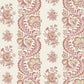 Beaumont Ruby Floral Stripe Wallpaper