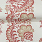 Beaumont Ruby Floral Stripe Wallpaper