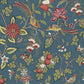 Parterre Indigo Jacobean Wallpaper