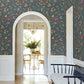 Parterre Indigo Jacobean Wallpaper