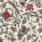 Parterre Raspberry Jacobean Wallpaper