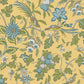 Parterre Light Yellow Jacobean Wallpaper