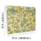 Parterre Light Yellow Jacobean Wallpaper