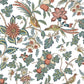 Parterre Coral Jacobean Wallpaper