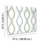 Laureate Light Green Vine Trellis Wallpaper