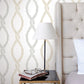 Laureate Neutral Vine Trellis Wallpaper