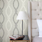 Laureate Grey Vine Trellis Wallpaper