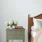 Priti Light Blue Floral Grid Wallpaper