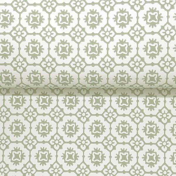 Priti Sage Floral Grid Wallpaper