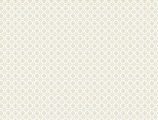 Priti Beige Floral Grid Wallpaper