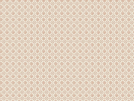 Priti Rose Floral Grid Wallpaper