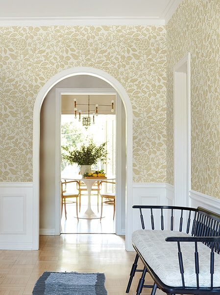 Rowen Honey Botanical Wallpaper