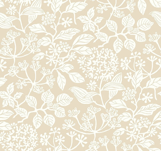 Rowen Beige Botanical Wallpaper