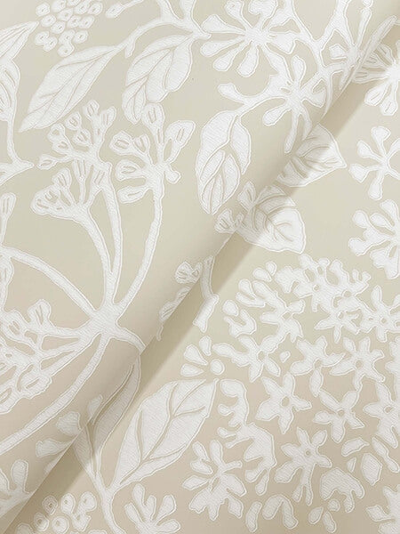 Rowen Beige Botanical Wallpaper