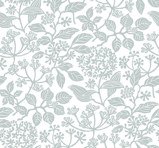 Rowen Light Blue Botanical Wallpaper
