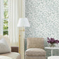 Rowen Light Blue Botanical Wallpaper