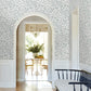 Rowen Light Blue Botanical Wallpaper