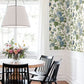 Beatrix Blue Vintage Floral Wallpaper