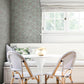 Chatsworth Garden Sky Blue Floral Trail Wallpaper
