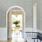 Chatsworth Garden Sky Blue Floral Trail Wallpaper