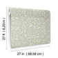Chatsworth Garden Light Green Floral Trail Wallpaper