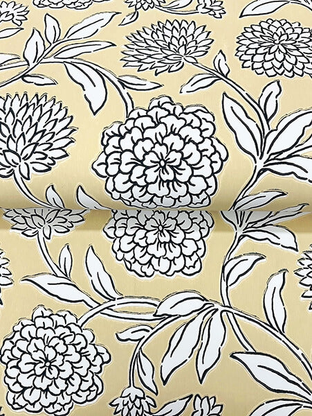 Chatsworth Garden Butter Floral Trail Wallpaper